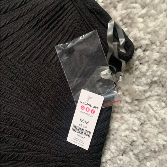 Ardene Black Midi Bodycon Dress Size M - Picture 3 of 6